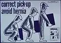 Correct Pick-up Avoid Hernia (Office of emergency management 1940s)