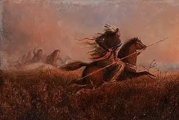 "Indians on the Prairie", Charles Ferdinand Wimar, 1860