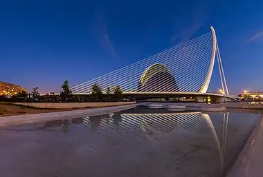 Assut de l'Or Bridge and L'Àgora behind.