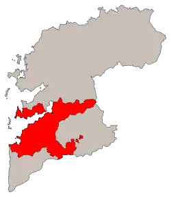 Vigo metropolitan area in Pontevedra province