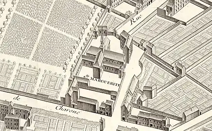 The church on the Turgot Map of Paris(1739)