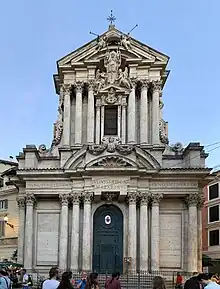 Santi Vincenzo e Anastasio a Trevi, Italy, by Martino Longhi the Younger, 1646