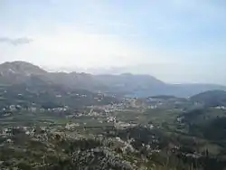 View of Village Čibača in Župa dubrovačka near Dubrovnik