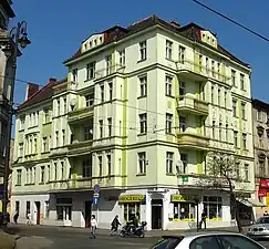 Frontages of Otto Riedl Tenement