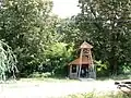 Chapel built in front of the Bešenovo monastery foundation remains.