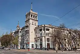 One of the houses with a spire in 2021