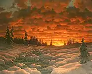 Winter Sunset (1920s)