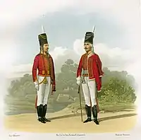 Chief Officer and Private in full dress (1799–1801)