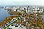 The New Karamyshevsky Bridge [ru] was the last unfinished section of the North-Western Chord and was opened in 2019.