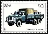 ZIL-133GYa on a soviet stamp