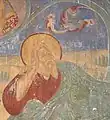 Fresco by Gury Nikitin—Prophet Jeremiah, Holy Cross Cathedral, southern wall