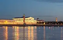 The Bourse during the blue hour