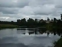 The view to the Andoga River , Kaduyusky District , Russia.