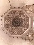 The muqarnas cupola inside the mihrab