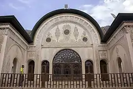 A balcony in the Tabātabāei House.