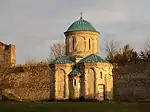 Church with a green roof