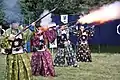 Classical martial arts (gunnery) demonstration at the Festival of Autumn (November 3, 2012)