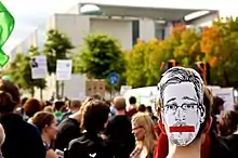 Image 6Protesters in support of American whistleblower Edward Snowden, Berlin, Germany, 30 August 2014 (from Political corruption)