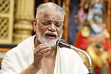 Radhakrishnan singing at Guruvayoor Chembai Sangetholsavam 2018