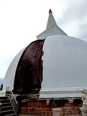 The interior of the Stupa