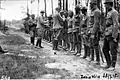 Soldiers getting decorated at the Eastern front