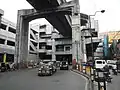 View of the station from street level