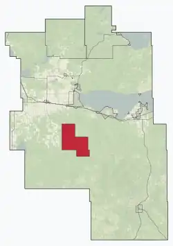 Location within Big Lakes County