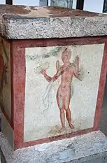 Roman fresco depicting Nike, Archaeological Museum, Milan.