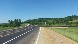 Eastern terminus on WIS 80