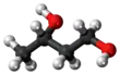 Ball and stick model of 1,3-butanediol (S)