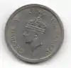 One rupee coin (George VI series) 1957, observe