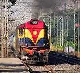 Bondamunda had a red yellow maroon livery somewhat similar to VSKP