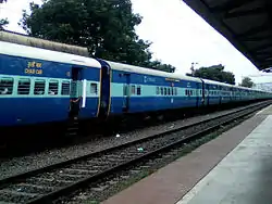 Vijayawada bound Ratnachal Express at Marripalem