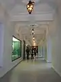 A museum hallway