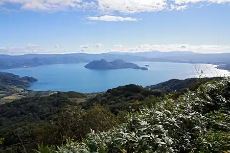 Lake Tōya, a volcanic caldera lake