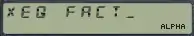 LCD fourteen-segment display as used on Hewlett-Packard's HP-41 range of programmable engineering calculators from the late 1970s