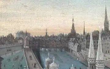 The Pont Saint-Michel in 1577