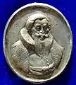 1668 Portrait medal of Johann Heinrich Waser.