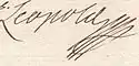 Leopold's signature