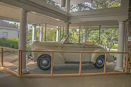 custom built 1940 Willys roadster on display at the Little White House