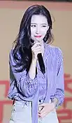 Lee Sun-mi perfoming at Keimyung University in 2018