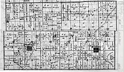 The northern half of Dover Township in Fulton County Ohio, formerly claimed by Michigan, is shifted, or "jogs", at "Old State Line Road", now County Road K.