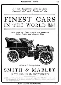 1903 Smith and Mabley advertisement in Automobile Topics