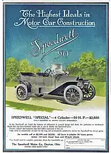 1910 Speedwell 50 Special advertisement