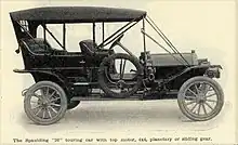 1911 Spaulding 30 from Cycle and Automobile Trade Journal