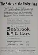 1913 Seabrook R.M.C. advertisement