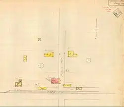 1922 fire insurance map of Mathews