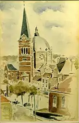 Saint-Job Church in Uccle, June 1943