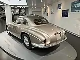 Rear view of the Super Sport Villa d'Este at the Alfa Romeo museum