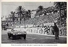 The Ferrari 3000m driven by Eugenio Castellottim cross the finish line after 10 hours of unchallenged domination.